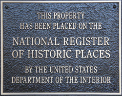 National Registry Plaque